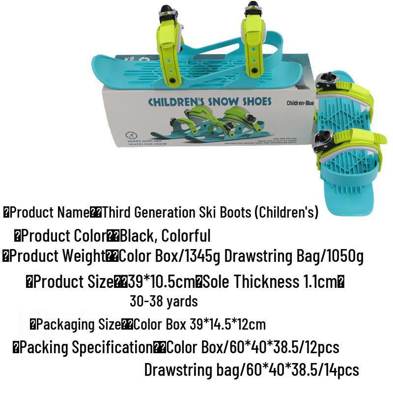 Mini Ski Snowboard Boots for Winter Outdoor Sports