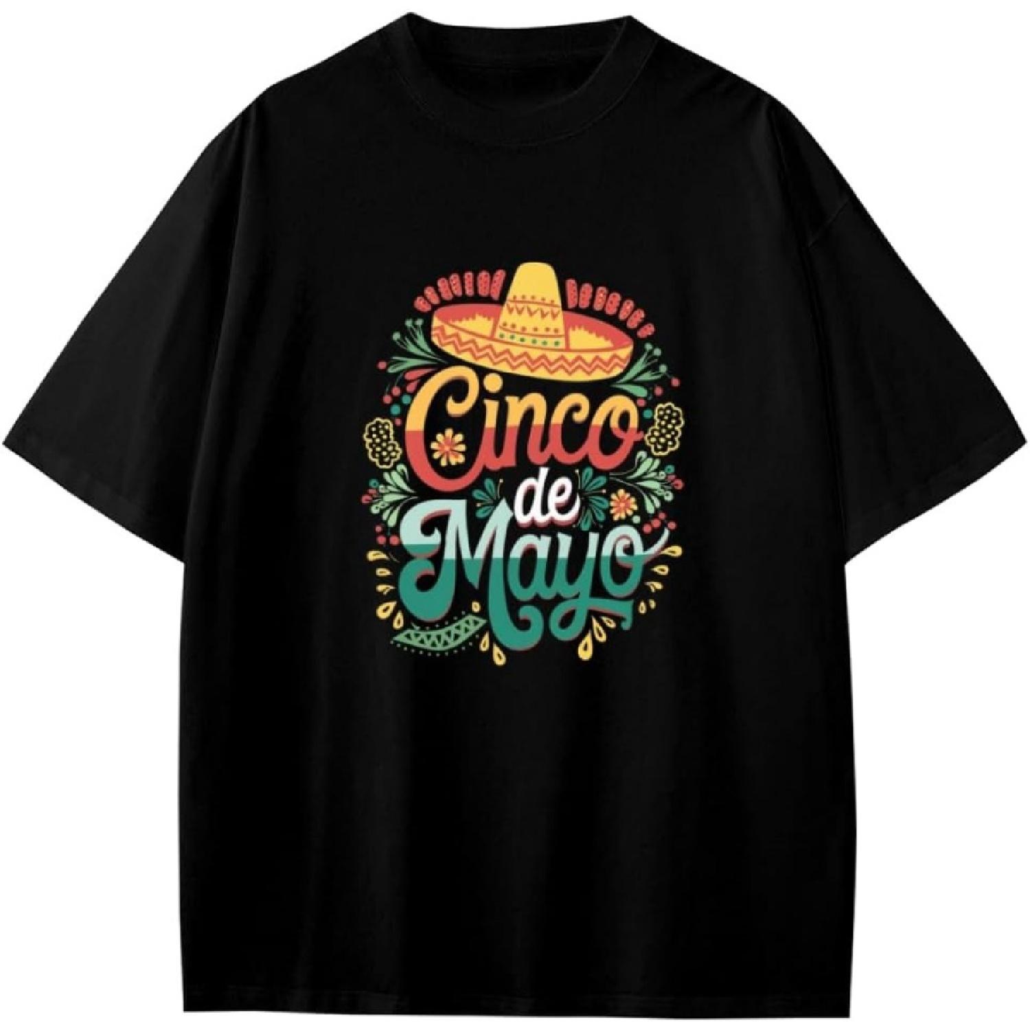 Mexico Cinco De Mayo Hat Boys Girls Teens T-Shirt Anime Gift XXXXXL разноцветный