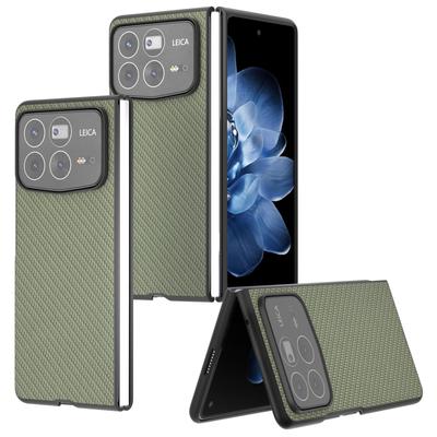 For Xiaomi Mix Fold 4 5G Case Carbon Fiber Texture PU+PC Phone Cover