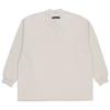 Fear of God Essentials SS22 Relaxed Crewneck Sweatshirt With Flocked Chest Logo and Ribless Hem Men Sweatshirt Wheat FOG-SS22-134