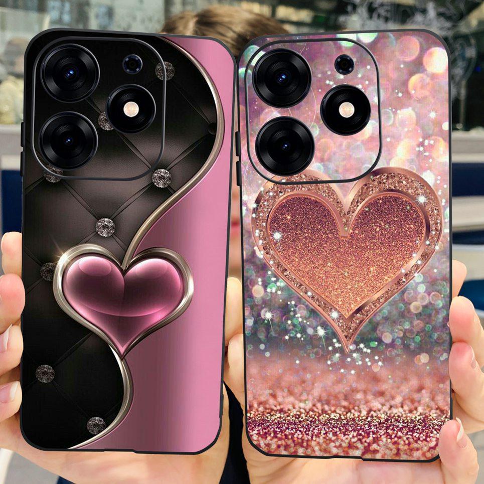 For Tecno Spark 10 Pro Spark 10C Case  Spark 9 Pro Spark 8c spark 7 Back Cover Bumper Clear Soft TPU Silicone Cute Cat Cartoon