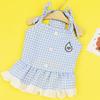 Cute Pet Suspenders Dress Dog Clothes Summer Plaid Dog Shirt Dresses Puppy Cat Clothing Sling Skirt for Little Dogs Chihuahua