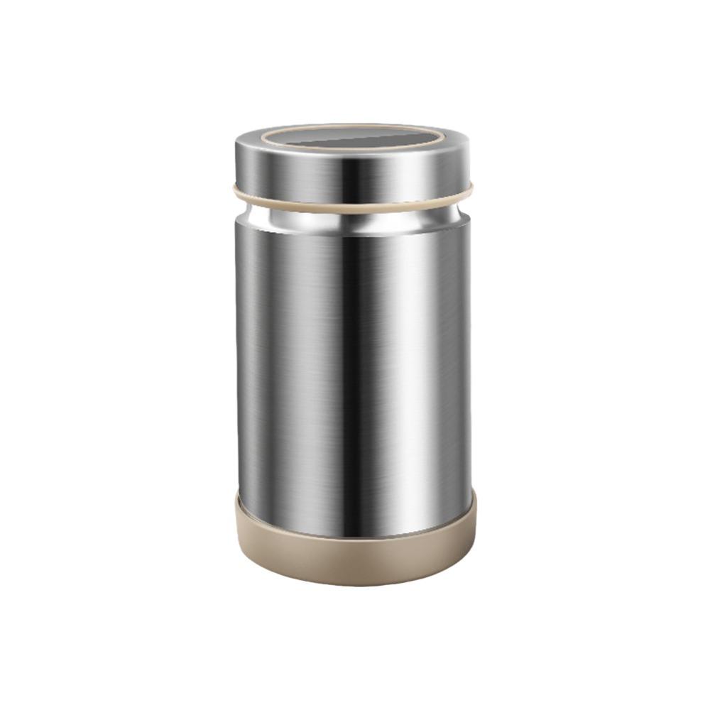 Stainless Steel Tea Tin Large Capacity 800/1000/1200ml Sealed Tea Can Moisture-proof with Visual Cover Coarse Grains Storage Box