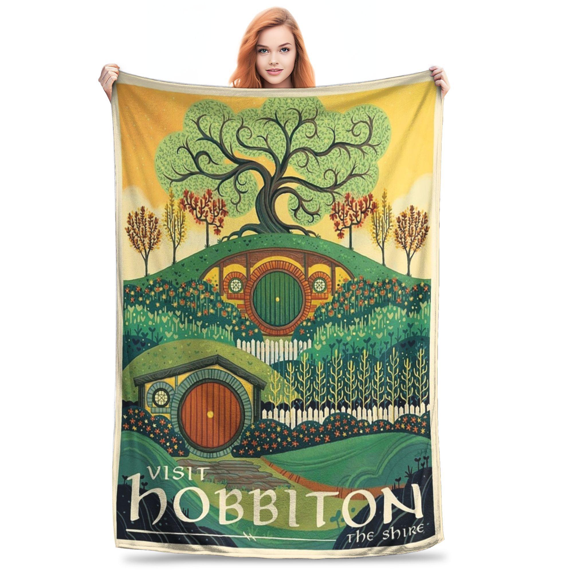 visit the shine poster-1 Blanket Soft Warm Flannel Throw Blanket Cover for Bed Living room Picnic Travel Home Couch 30x40in