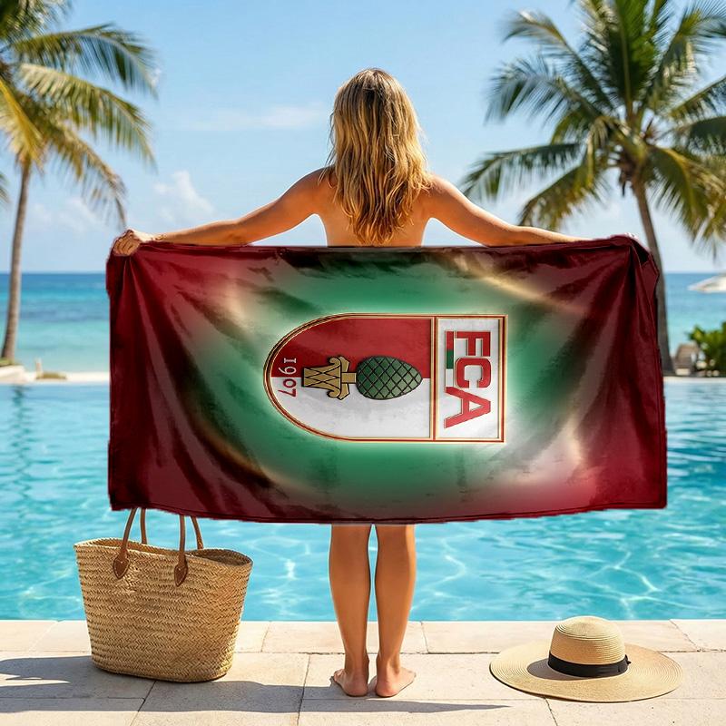 FC Augsburg FC print Quick Dry Beach Towel Microfiber Absorbent Portable Travel Swimming Towel