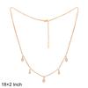 Teardrop Gold Vermeil Necklace -925 Sterling Silver
