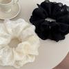 New Retro Versatile Lace Multi-layer Large Intestine Hair Band Ponytail Ball Head Tie Hair Headrope Hair Accessories Women