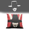 For Vendetta V Character Cushion Cover Imprinted Design Living Bedroom Room