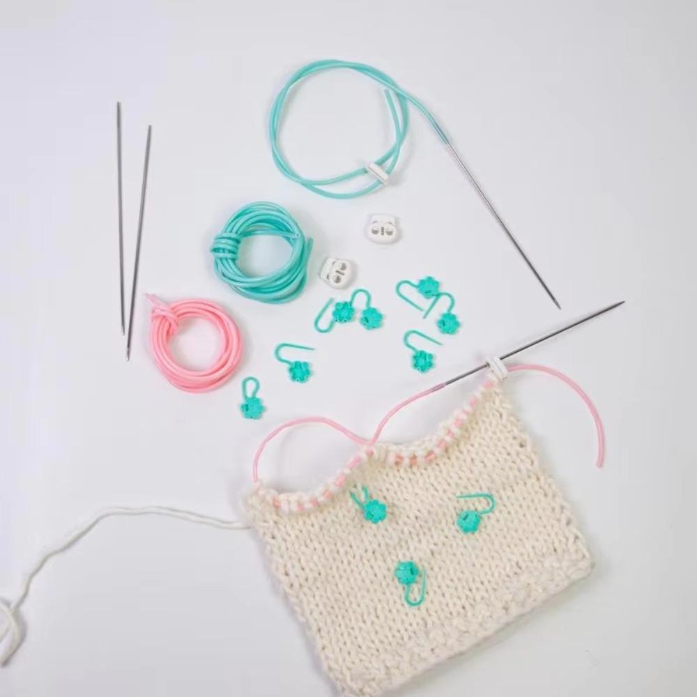 Colorful Stitches Stopper Set Silicone Knitting Needle Stopper Kit  Sewing Supplies