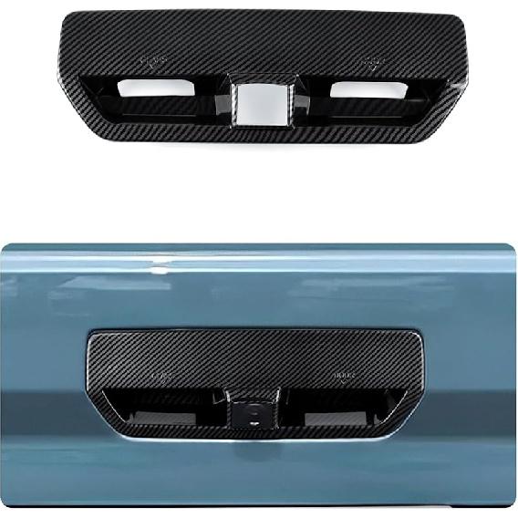 Car Carbon Fiber Center Console AC Switch Panel Sticker Decal Trim Cover Interior Decoration For Ford Bronco Sport    2024 2025 Accessories