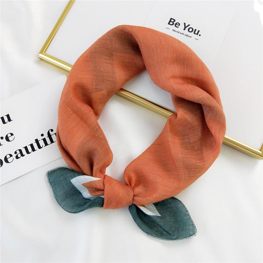 New Solid Color Scarf For Women In Spring And Autumn Versatile Ribbon Wrist Strap Headband Fashionable Decoration Student Neck Protection Small Scarf
