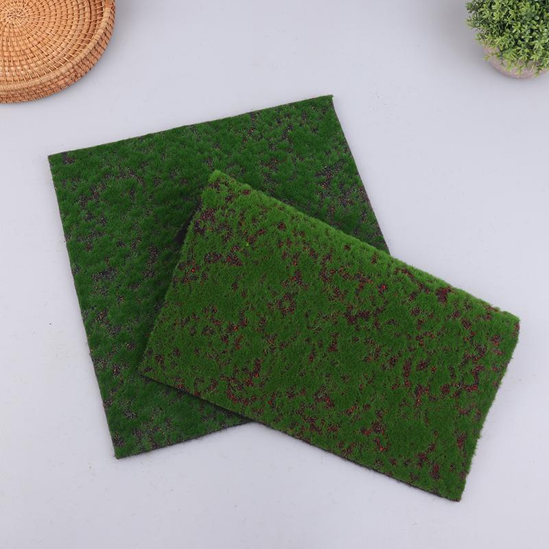Grasmatte Grün Kunstrasen Rasenteppiche Kunstrasen Simulation Moosrasen 30*30cm DIY Mikro-Landschaft Heimdekoration