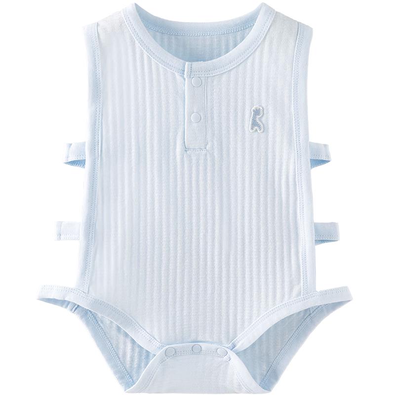 TONGTAI Baby Sleeveless Pure Cotton Bodysuit 66cm
