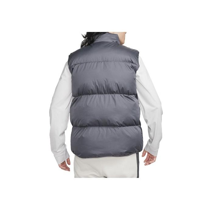 Nike Solid Color Logo Stand Collar Cotton Vest Men Vests Gray FB7374-068