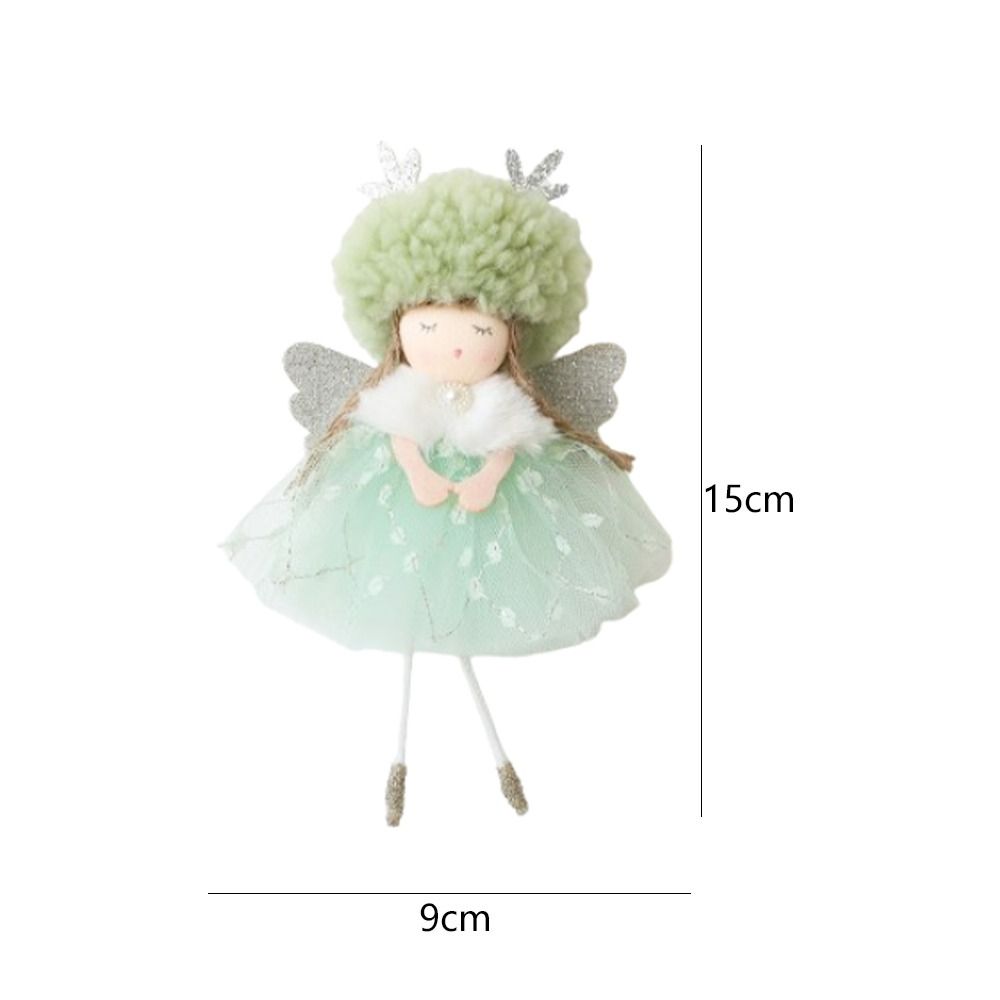 Ručně vyráběná vánoční gázová sukně Andělské ozdoby Závěsná dekorace na vánoční stromek Novoroční dárek