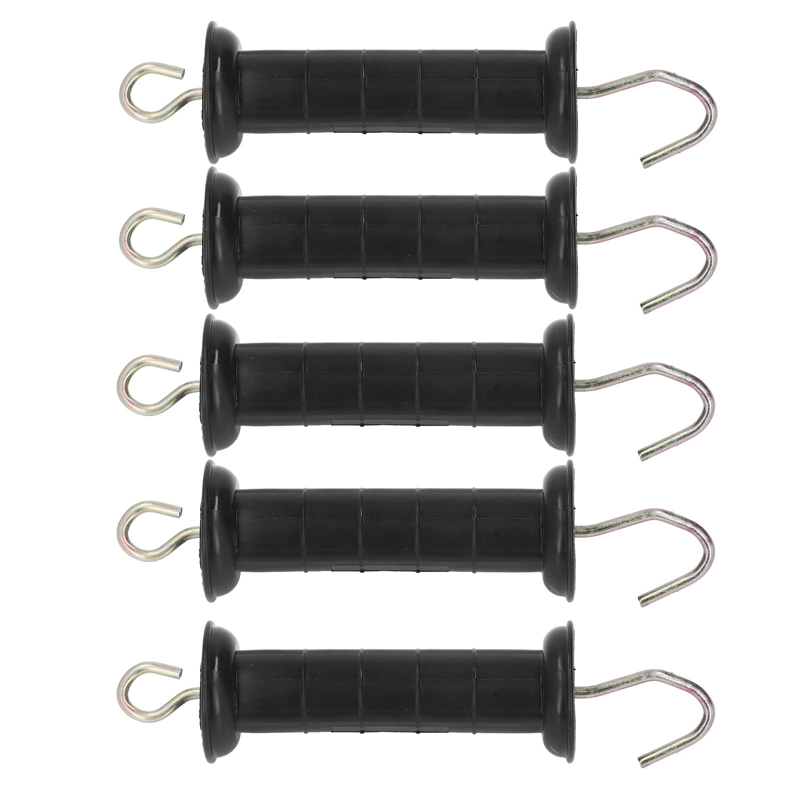 

5-Pack Electric Fence Handles, Insulated Gate Grip Bars with Metal Hooks for Farms and Pastures
