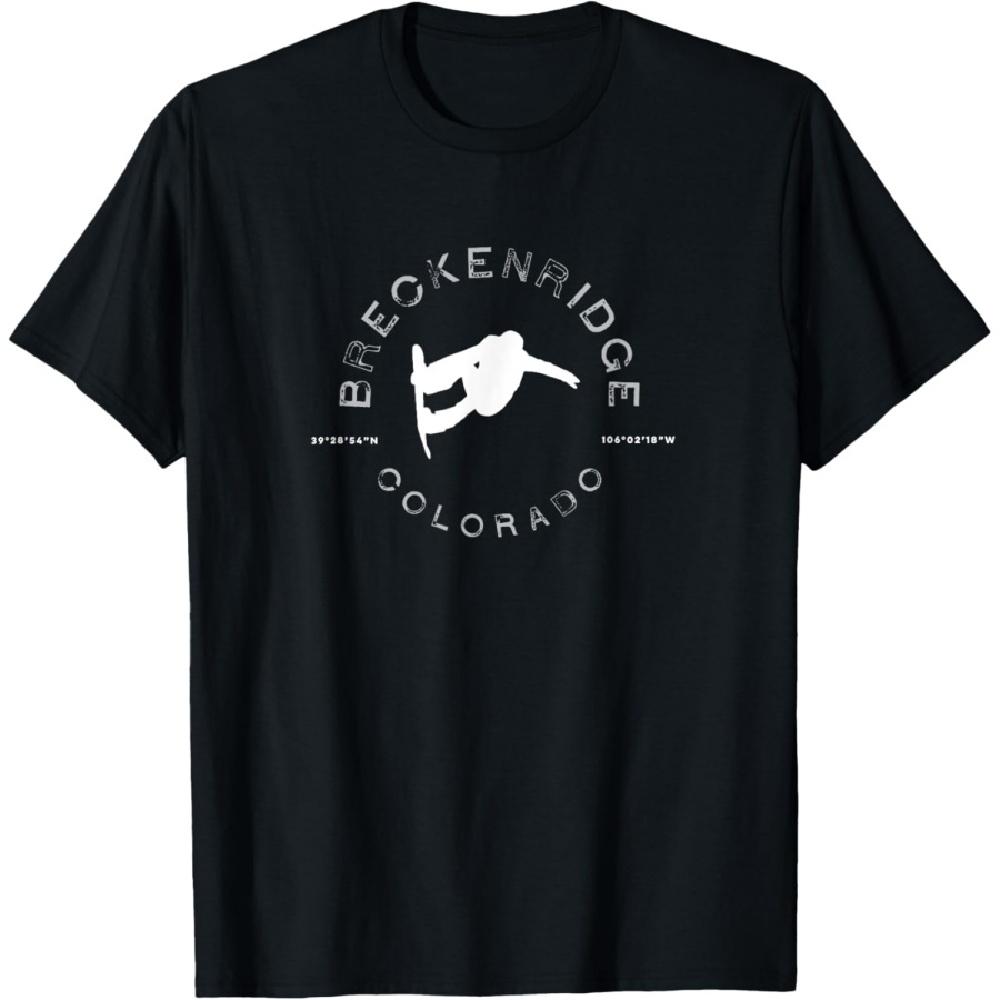 

Breckenridge Colorado Vintage Graphic Snowboarding T T-Shirt S