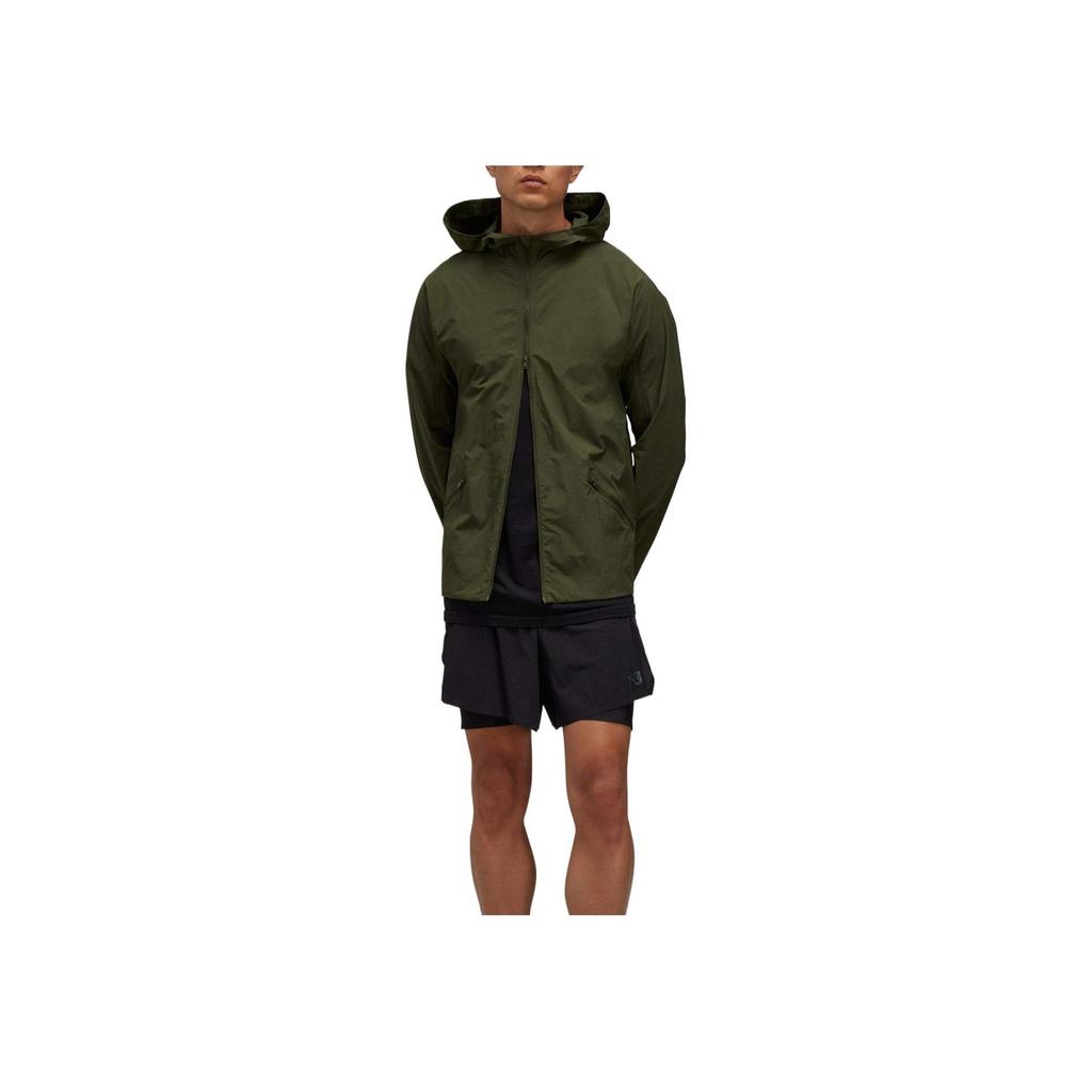 Y-3 X Adidas Collaboration Running Warm Comfortable Windproof Waterproof Jacket Men Jacket Green IX0000