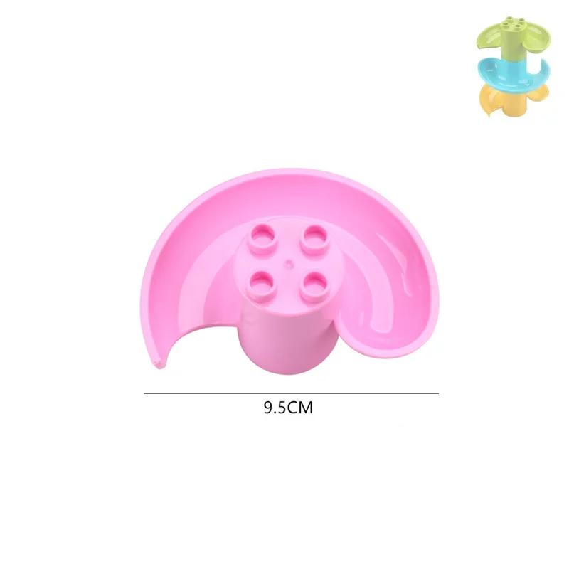 Big Size Building Blocks Marble Race Run Maze Games Compatible Large Bricks Running Ball Chute Giraffe Kids Gift Educational Toy