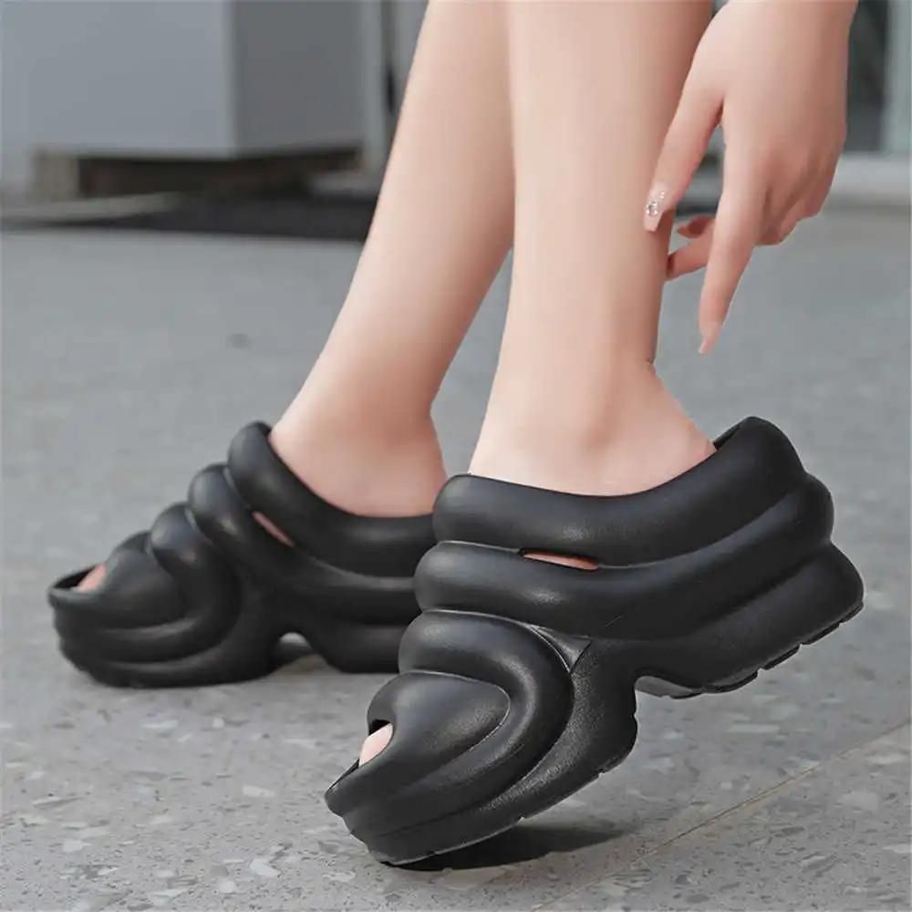 Fashion Sling Back Non-slip Women's Shoes 33 Size Sandals For Ladies Mule Slippers Luxury Sneakers Sports High-level