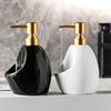 Ceramic Lotion Bottle Soap Dish Dual-Use 480ml Soap Dispenser Household Body Wash Shampoo Makeup Remover Water Storage Bottle