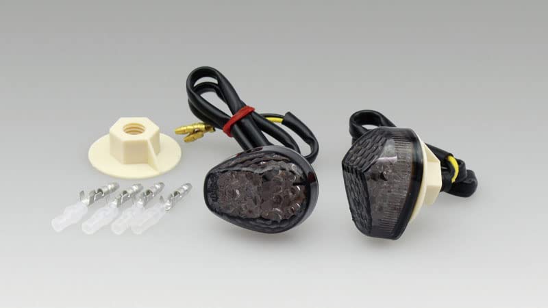 Kijima Motorrad-Fahrradteile LED-Blinkerverkleidung, Set vorne links und rechts, getönt, YAMAHA YZF-R25/YZF-R3, 219-3035