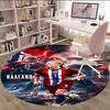 1pc Haaland9 Carpet, Round Rug, Comfortable, Suitable for Entryways, Living Rooms, Office, And Bedrooms, Christmas Decoration