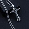 Necklace Silver Chain Cross Troop 317