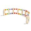 Wood Pet Parrot Suspension Bridge Climbing Toy Bending Freely Playing Supply6x39cm