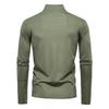 TrendHub Men's UPF100+ Sun Protection Long Sleeve Shirt Solid Color Zipper Outdoor Shirts Stand Collar Quick Dry T Shirts