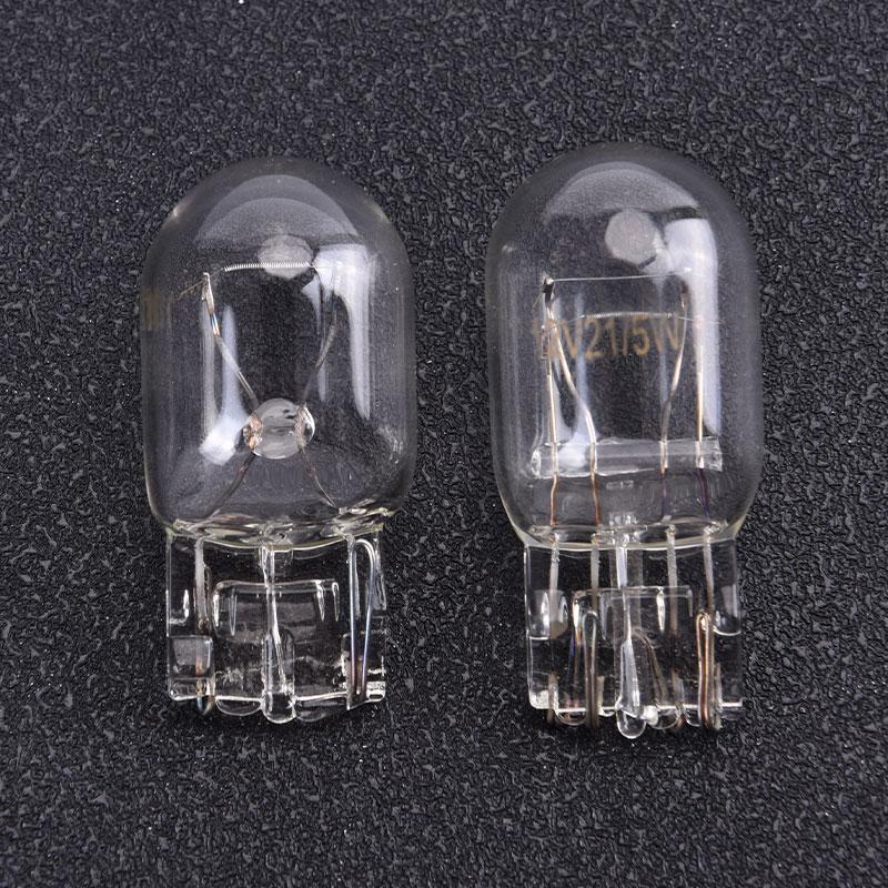 2Pcs T20 7443 7440 Signal Light Halogen Bulb Clear Glass Daytime Running Lights