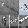 8/10 Holes Stainless Steel Clothes Rack Hook Foldable Clothes Hanging Rod Multi-Purpose Clothes Drying Rack for Closet Storage