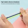 12Pcs/set Solid Color Stretch Shoelace Silicone Lazy People's Shoe Strap Durable Sneakers Laces