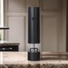 Uqezagpa Electric Pepper Mill Set, Electric Salt Mill, Pepper Grinder, USB Rechargeable, Adjustable Mill for Kitchen Cooking