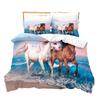 Three-Piece Set Of 3D Digital Animal Horse Print Bedding