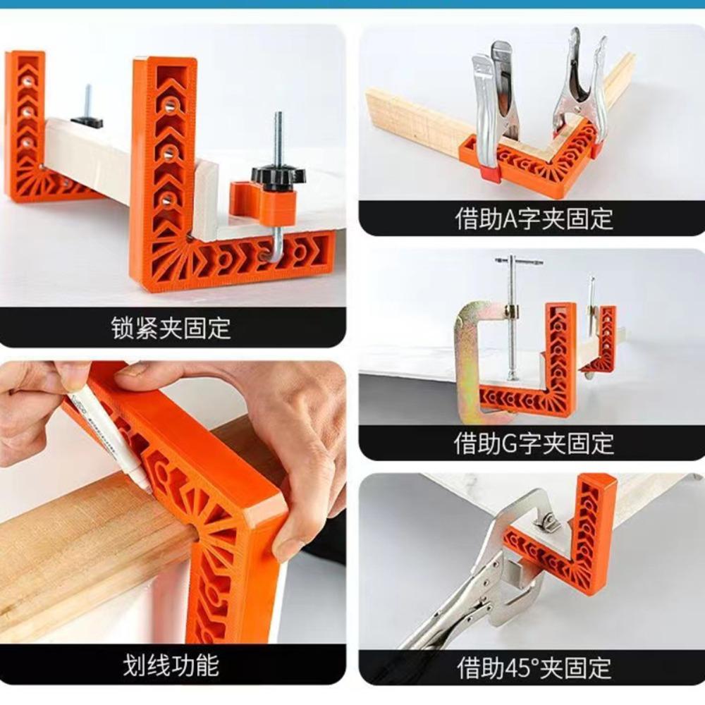 Woodworking Auxiliary Fixture Marking Ruler Positioning Panel Fixing Clip Right Angle Ruler Locator