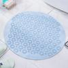 Bathroom Mat Anti-slip Sucker Round TPR Bath Mat with Drain Hole Silicone Bathing Rugs Foot Massage Pad Bathtub Soft Shower Mat