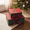 Weihnachtsbaum Weihnachtsgeschenke Schachtel Klappdeckel Geschenkverpackungsschachtel Feiertagsverpackungsschachtel Weihnachten