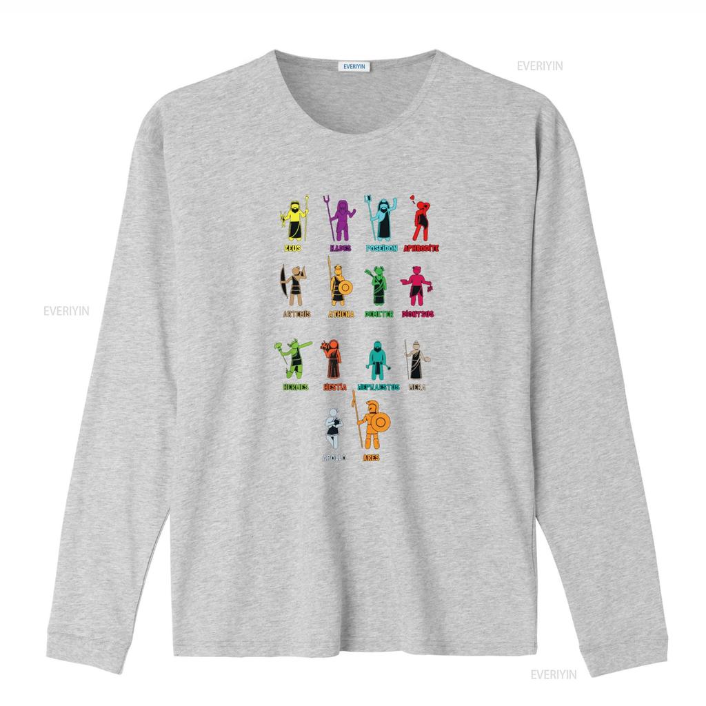 Mitologia Greca Dei della Grecia Maglietta vintage Lavata Traspirante moda Top Per l'Uso Quotidiano Versatile Unisex Morbido grafico