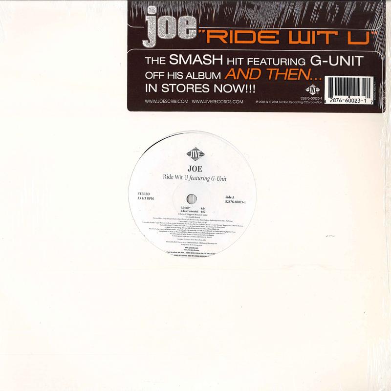 

12inch Record JOE Ride Wit U 82876600231 JIVE 2004 US Rap HipHopRB Used