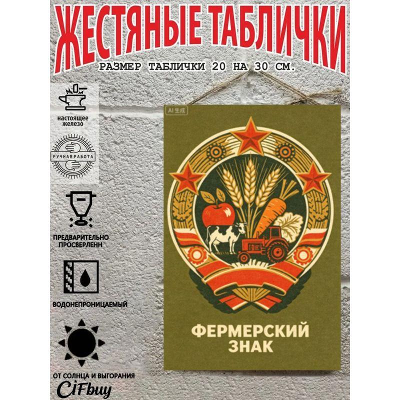 Metal Wall Poster 20x30cm