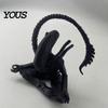 Unique Alien Gift Idea 3D Printed Figurine, Zen Meditation Alien-shaped Sculpture Desktop Ornament, Collectible Sculptures for Sci-fi Fans Toy