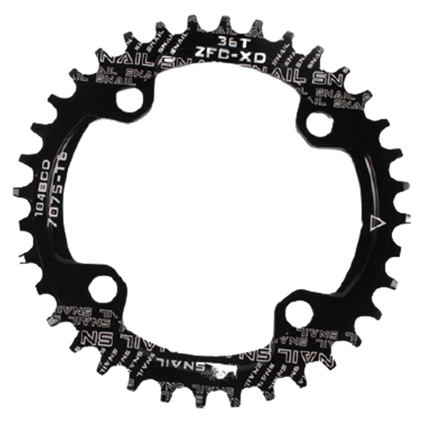 

Для велосипеда круглая/овальная 104BCD 32T 34T 36T 38T узкая широкая одинарная звездочка 36 чёрный