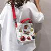 Sesame Street Crossbody Bag, Female Cartoon Harajuku Student Canvas Bag, Female Single Shoulder Large Capacity Handbag Bag