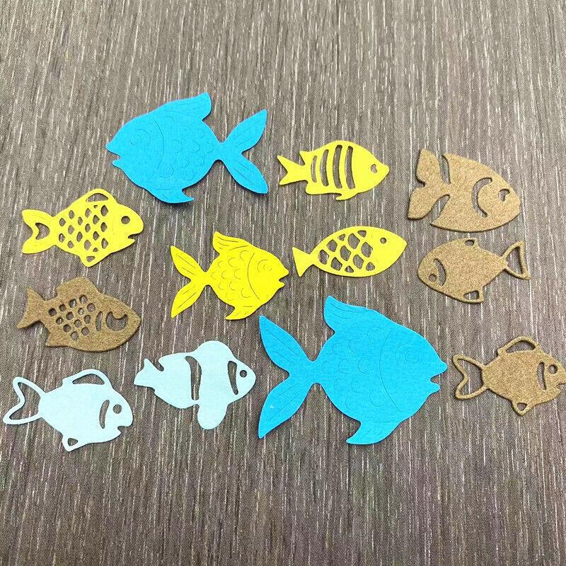 Vyřezávací raznice pro zvířata Ryby Kovová šablona DIY album Scrapbooking