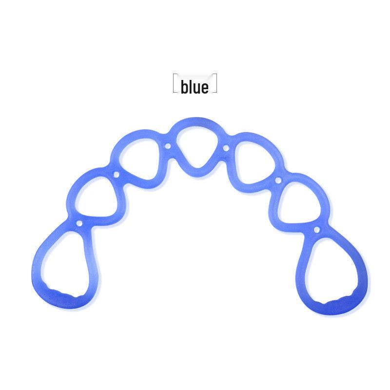 Seven-Hole Elastic Resistance Band for Yoga  Strength Training синий