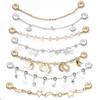1pc 8-9cm Bracelet Safety Chain High Color Retention Gold Plating Safety Chain Tassel Pendant Chain Accessories DIY Handmade
