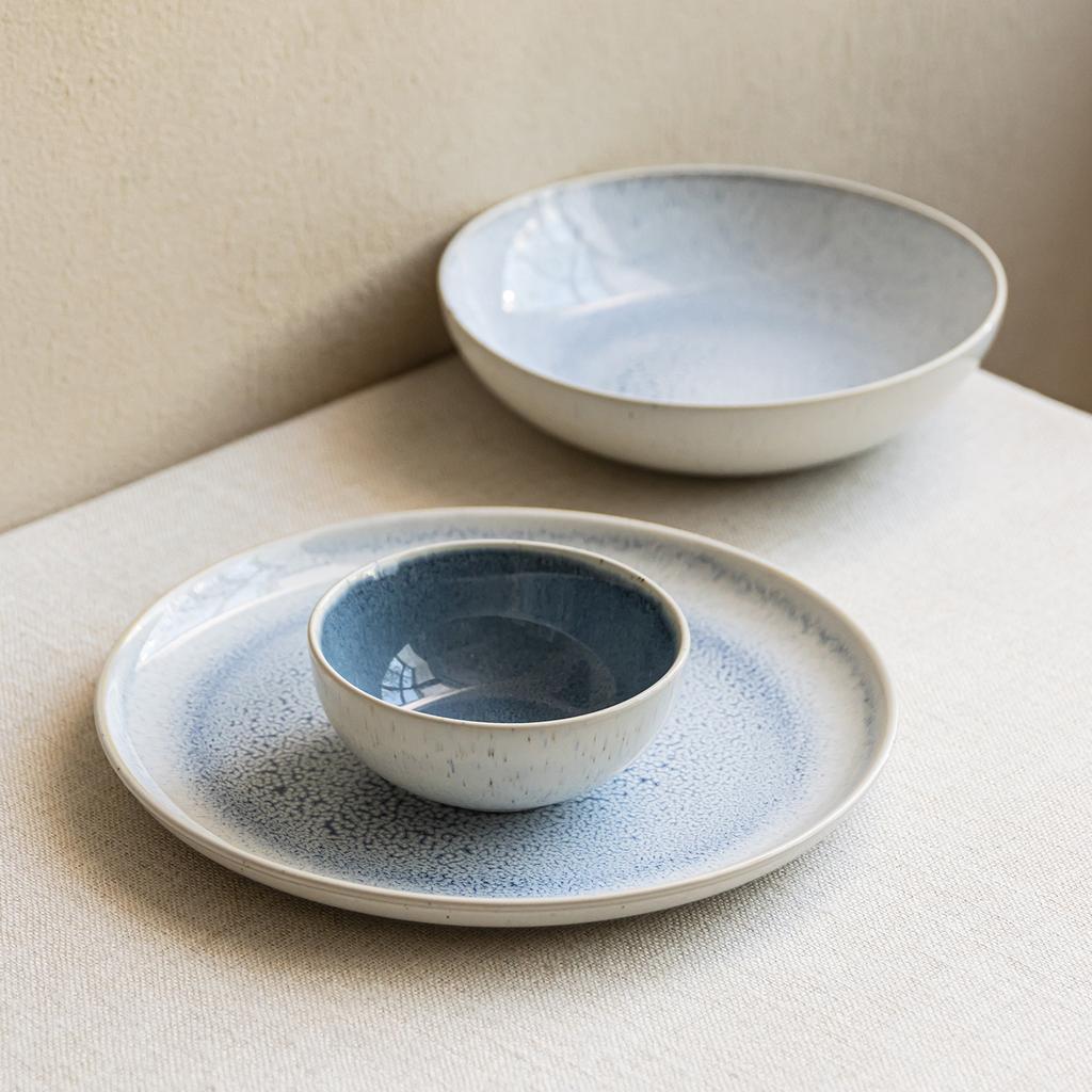 Simple And High Value Gradual Change Ceramic Bowl Set Household Restaurant Tableware Plate Dessert Bowl Plate Plate Plate