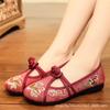 Vintage Traditional Style Women Soft Loafers Spring Autumn Slip on Cotton Fabric Flats Comfort Chinese Embroidered Shoes