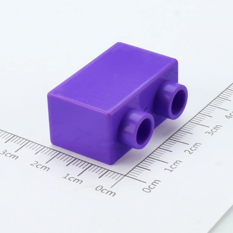 4 pezzi Mattoncini da Costruzione Grandi Fai da te 1x2 Mattoncini Grande Dimensione Accessori Assemblati Pezzi all'Ingrosso Giocattolo Educativo per Bambini